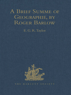 cover image of A Brief Summe of Geographie, by Roger Barlow
